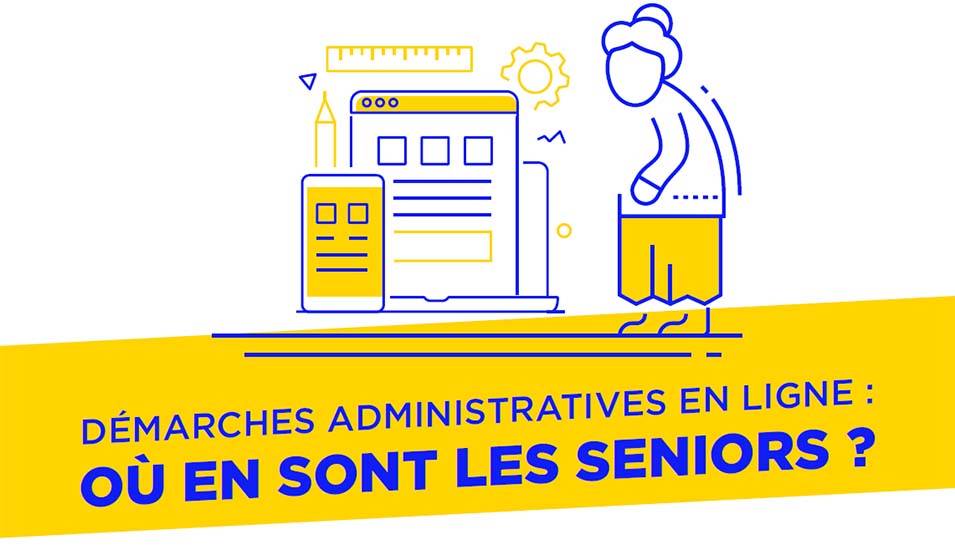 Infographie Seniors et démarches en ligne